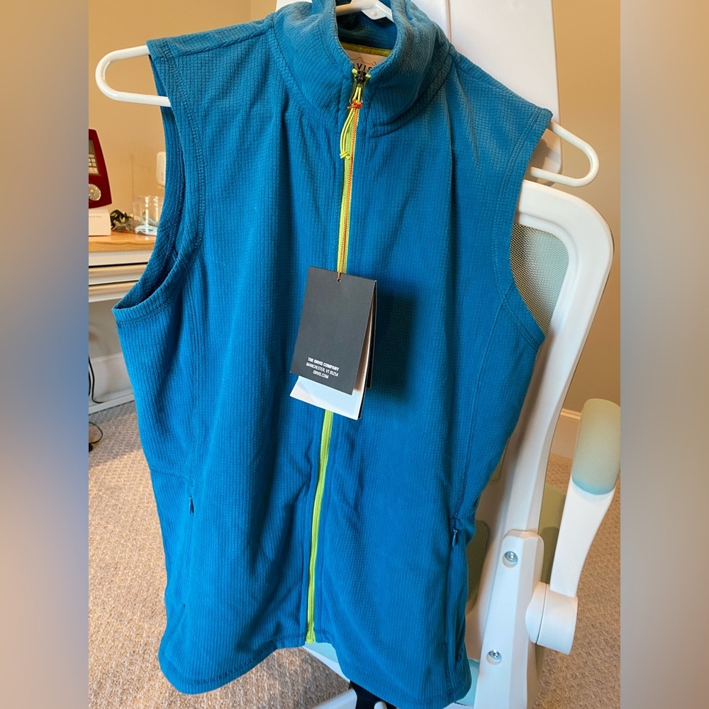 Orvis blue fleece vest